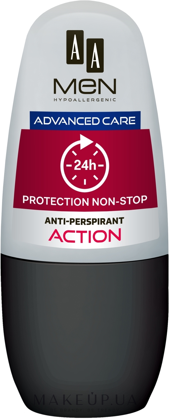 Шариковый антиперспирант - AA Men Advanced Care Protection Non-Stop 24h Anti-Perspirant Action — фото 50ml