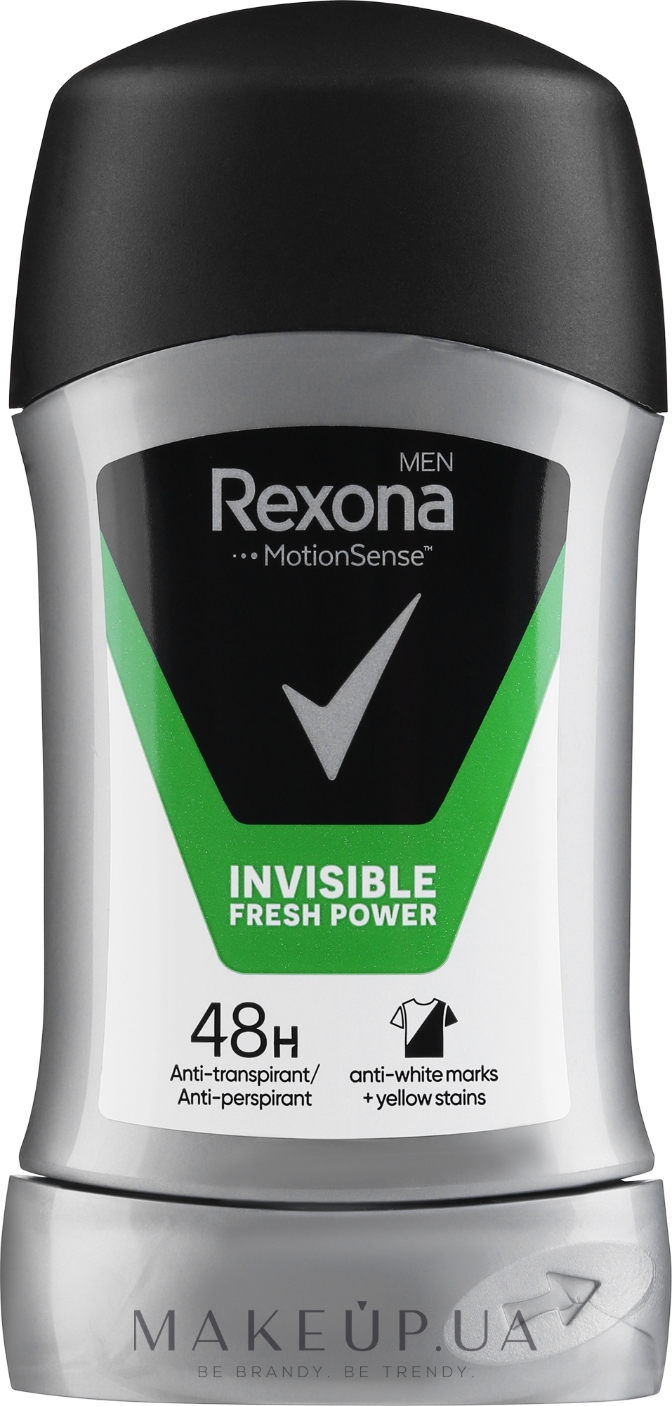 Антиперспірант-стік для чоловіків - Rexona Men Invisible Fresh Power — фото 50ml