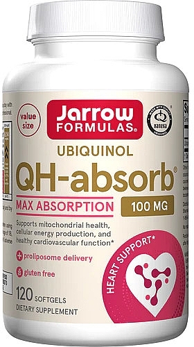 Харчові добавки - Jarrow Formulas Ubiquinol QH-Absorb 100 mg — фото N2