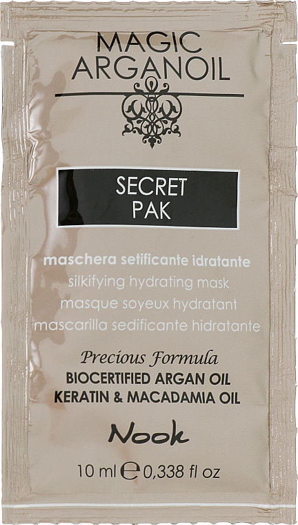 Зволожувальна маска для волосся - Nook Magic Arganoil Secret Pak (пробник) — фото N1