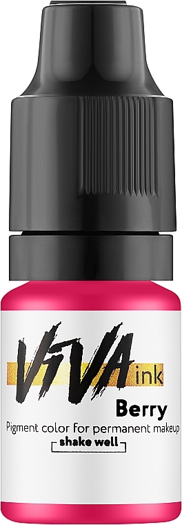 Viva ink Lips Berry - Пігмент для перманентного макіяжу губ, 6 мл — фото N1