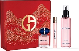 Giorgio Armani My Way - Набор (edp/100ml + edp/30ml + edp/mini/10ml) — фото N1