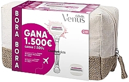 Набор - Gillette Venus Comfortglide Sugarberry (razor/1pc + refil/1pc + bag/1pc)  — фото N1