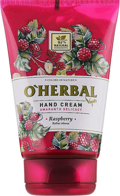 Крем для рук "Малина" - O’Herbal Hand Cream Raspberry