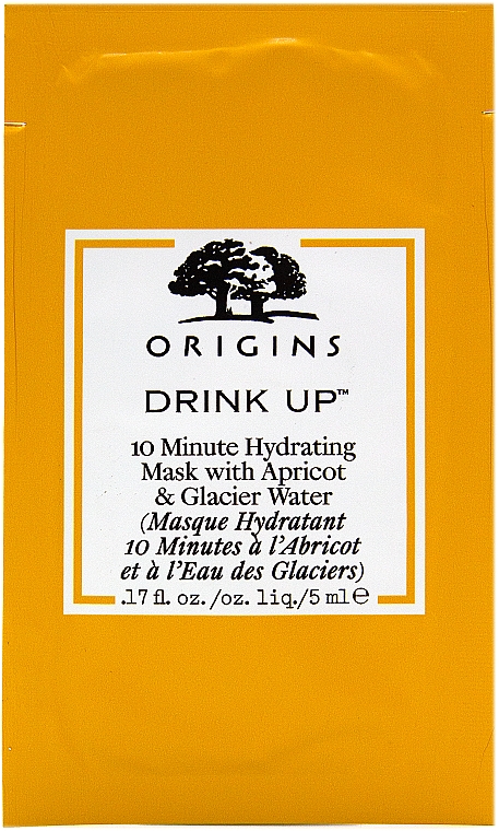 ПОДАРУНОК! Зволожувальна 10-хвилинна маска - Origins Drink Up Hydrating 10 Minute Mask with Apricot & Glasier Water (пробник) — фото N1