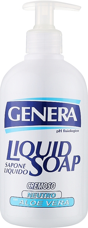 Нейтральне рідке мило з алое вера - Genera Liquid Soap — фото N1