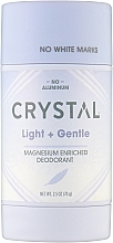 Духи, Парфюмерия, косметика Минеральный дезодорант-стик - Crystal Body No Aluminum Light + Gentle