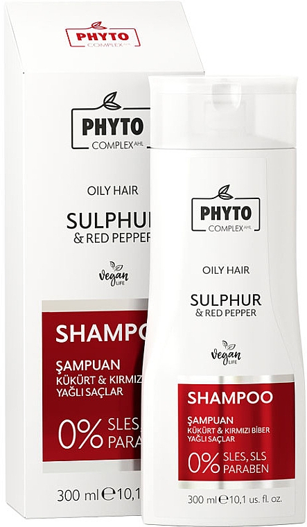 Рослинний шампунь для стимуляції росту волосся з сіркою та червоним перцем - Phytocomplex AHL — фото N1