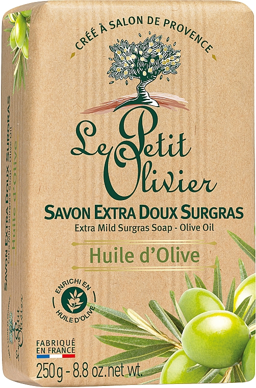 Мыло экстранежное, с экстрактом масла оливок - Le Petit Olivier Extra mild soap-Olive oil — фото N2