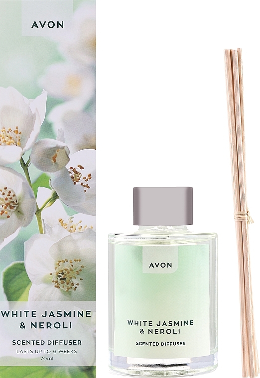 Ароматична олія "Жасмин" - Avon White Jasmine & Neroli Scented Diffuser — фото N1