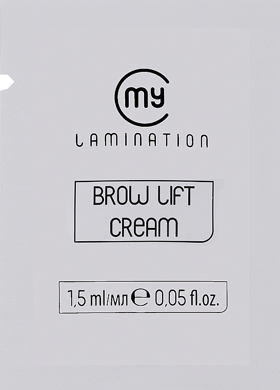 Перманентний препарат для брів - My Lamination Brow Liftig Cream №1 — фото N1