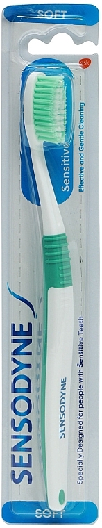 Зубная щетка мягкая RF1446, зеленая - Sensodyne Sensitive Toothbrush — фото N1