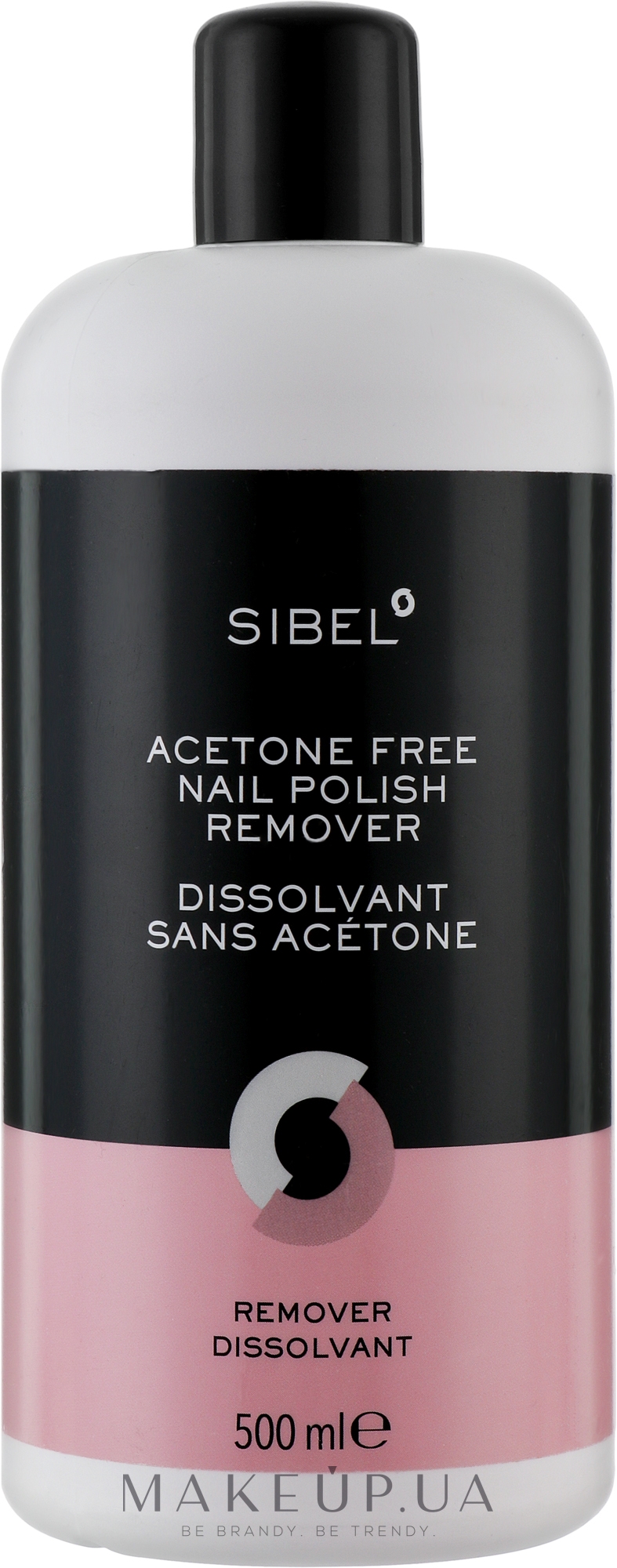 Жидкость для снятия лака без ацетона - Sibel Acetone Free Nail Polish Remover — фото 500ml