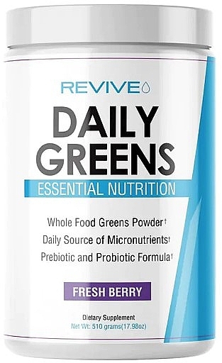 Суперфуд "Свежие ягоды" - Revive MD Daily Greens Powder Fresh Berry — фото N1