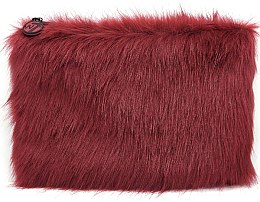 Духи, Парфюмерия, косметика Косметичка, бордовая - W7 Large Furry Bag