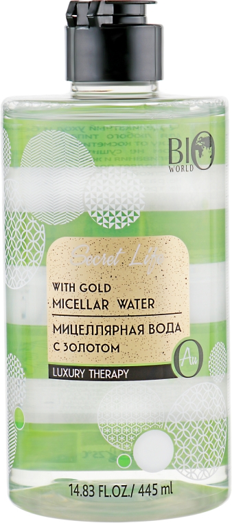 Мицеллярная вода с золотом - Bio World Secret Life Luxury Therapy With Gold Micellar Water