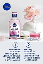 Набор женский - NIVEA Rose Touch 2024 (gel/cr/50ml + m/water/400ml) — фото N8