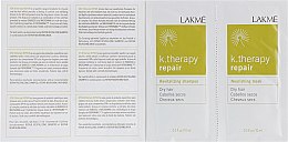 Набір пробників для сухого волосся - Lakme K.Therapy Repair — фото N2