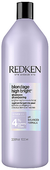 Пом’якшувальний шампунь для світлого волосся, який надає блиск - Redken Blondage High Bright Shampoo — фото N1