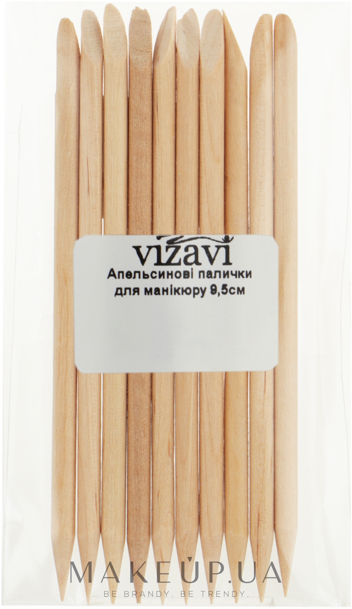 Апельсинові палички для манікюру, 9,5 см - Vizavi Professional — фото 10шт