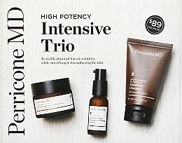 Парфумерія, косметика Набір - Perricone MD High Potency Intensive Trio (f/ser/15ml + f/cr/30ml + f/cleanser/59ml)