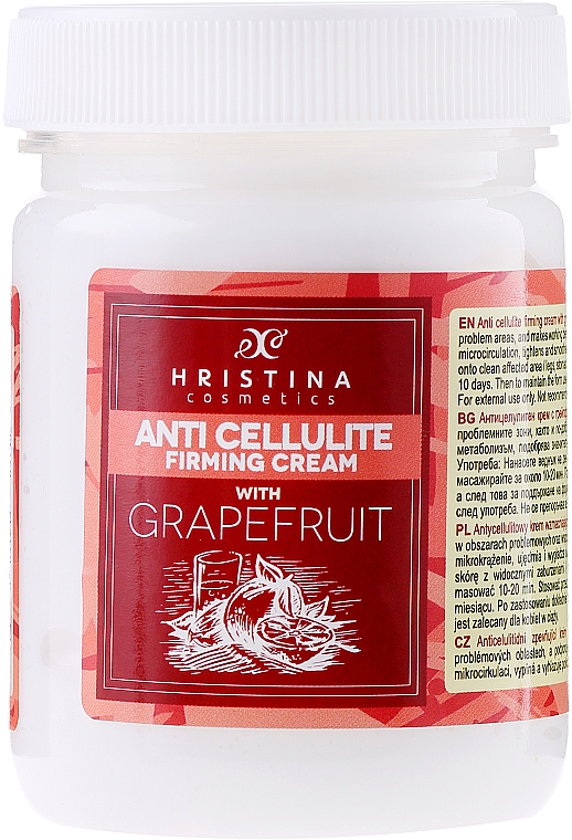 Антицеллюлитный крем с грейпфрутом - Hristina Cosmetics Anti Cellulite Firming Cream — фото N1