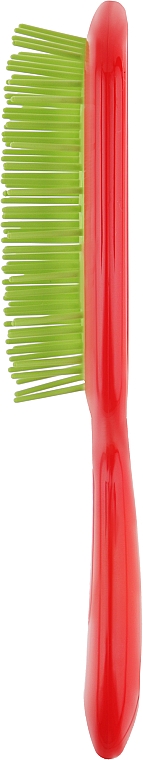 Щітка для волосся, червона із зеленим - Janeke Superbrush — фото N2