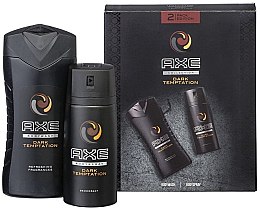 Духи, Парфюмерия, косметика Набор - Axe Dark Temptation Collection (body/spray/150ml + sh/gel/250ml)