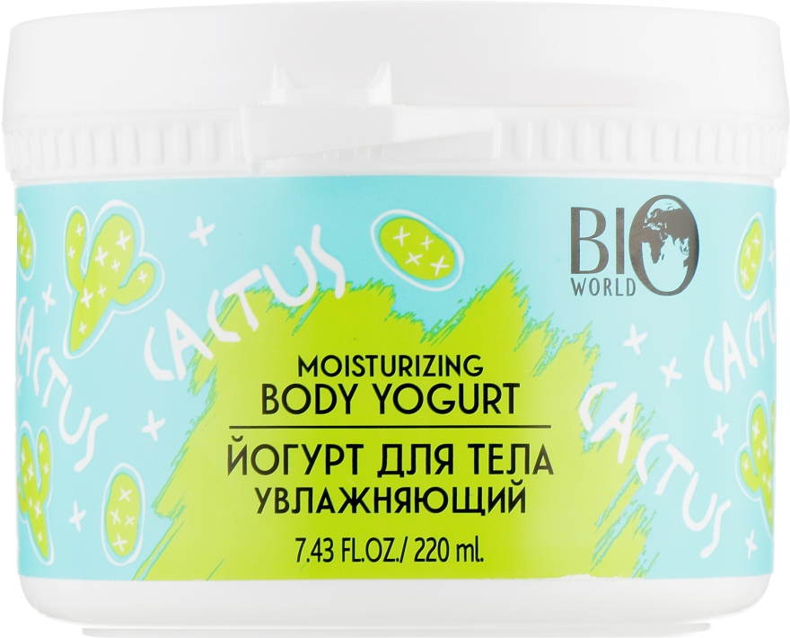 Йогурт для тела увлажняющий - Bio World Secret Life Cactus Moisturizing Body Yogurt 