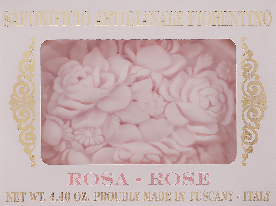 Мыло натуральное "Роза" - Saponificio Artigianale Fiorentino Botticelli Rose Soap