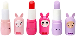 Набір бальзамів для губ - Inuwet Bunny Lip Balm Trio Fruity (3x3.5g) — фото N2