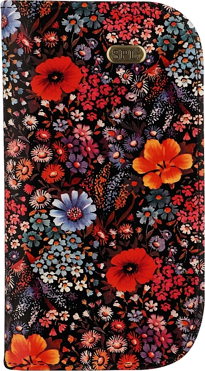 Маникюрный набор, 10 предметов, цветы на черном фоне, 77301H - SPL — фото N2