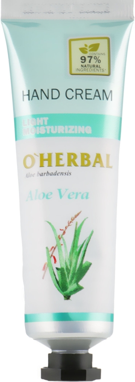 Крем для рук з алое вера - O'Herbal Light Moisturizing Hand Cream Aloe Vera