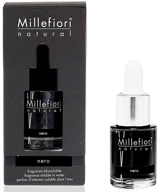 Концентрат для аромалампи - Millefiori Milano Natural Fragrance Hydrosoluble Nero — фото N1