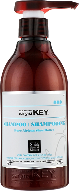 Восстанавливающий шампунь - Saryna Key Curl Control Pure African Shea Shampoo — фото N3