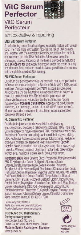 ВитС сыворотка "Совершенство" - Purles DNA Protection Expert 143 VitC Serum Perfector — фото N3