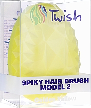 Щітка для волосся, жовта - Twish Spiky 2 Hair Brush Golden Yellow — фото N3