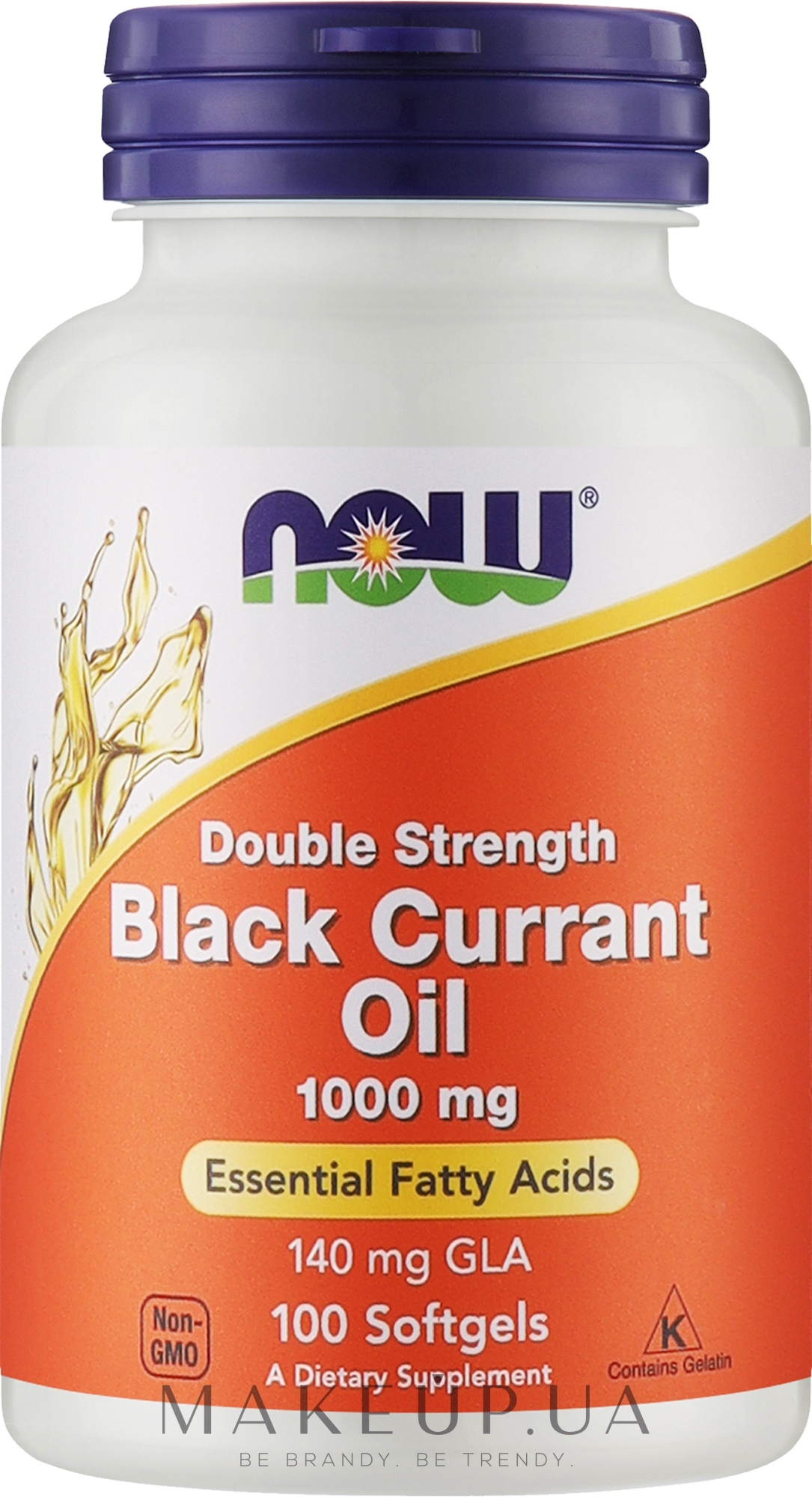 Масло из семян черной смородины, 1000 мг - Now Foods Black Currant Oil — фото 100шт