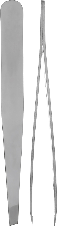 Пинцет косметический профессиональный скошенный P-06, широкий, сталь - Beauty LUXURY — фото N1