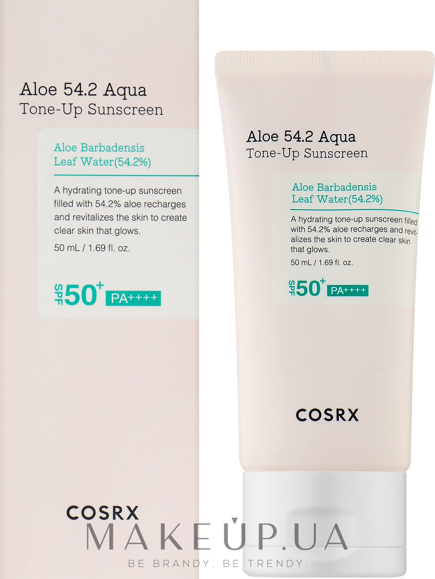 Зволожувальний сонцезахисний крем - Cosrx Aloe 54.2 Aqua Tone-Up Sunscreen SPF50+/PA++++ — фото 50ml