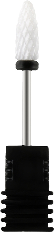 Насадка для фрезера керамическая (XC) черная Tirch Cylinder - Vizavi Professional — фото N1
