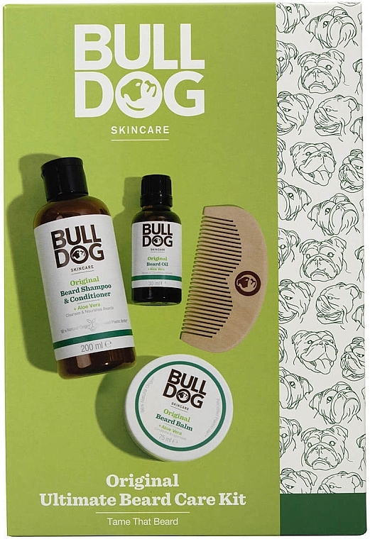 Набор, 4 продукта - Bulldog Original + Aloe Vera Ultimate Beard Care Kit — фото N1