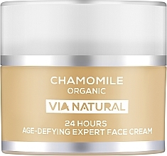 Експертний крем для обличчя проти старіння 24 години "Ромашка Органік" - BioFresh Via Natural Chamomile Organic 24HAge-Defying Expert Face Cream — фото N1