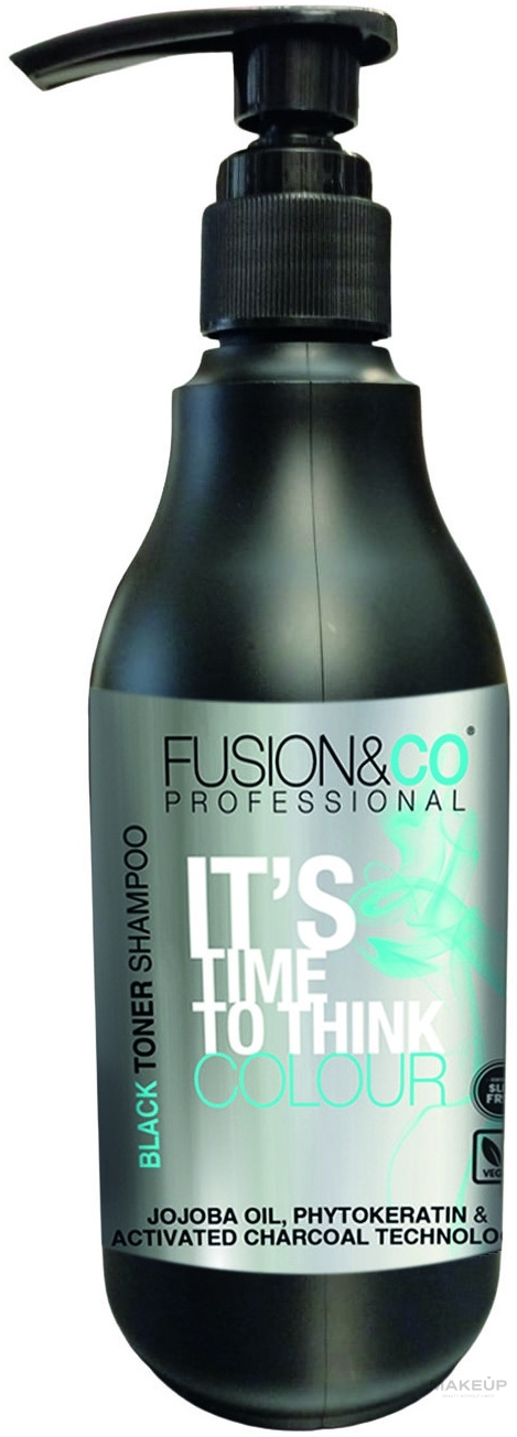 Шампунь для волос тонирующий черный - Fusion&Co Professional Fusion Black Toner Shampoo — фото 500ml