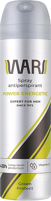 Спрей-антиперспирант с витамином Е - Wars Expert For Men Energetic Green Protect — фото N1