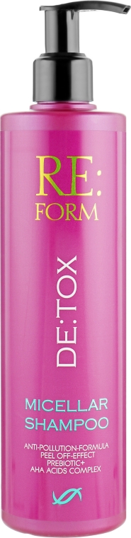 Очищувальний шампунь, міцелярний - Re:form De:tox Micellar Shampoo