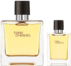 Hermes Terre d'Hermes Parfum - Набор (edp 75ml + edp 12.5ml) — фото N2