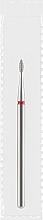 Парфумерія, косметика Фреза алмазна червона «Оливка гостра», діаметр 1,4 мм, довжина 4 мм - Divia DF007-14-R