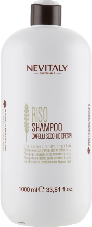Шампунь з екстрактом рису для сухого і кучерявого волосся - Nevitaly — фото N3