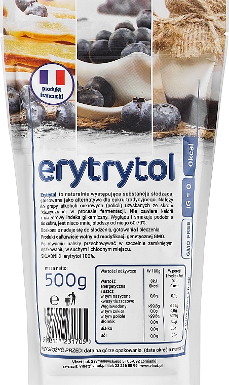 Натуральный подсластитель "Эритритол" - Ekologiko Erytrytol — фото N1